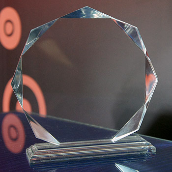 八角(大)壓克力獎牌